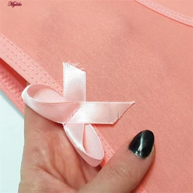 شورت زنانه ماییلدا مدل نخ پنبه پاپیون کد 5163 رنگ گلبهی