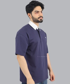 تیشرت لش یقه دار ماچینیست مردانه 2071