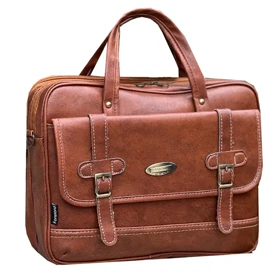 کیف چرمی اداری مدل MISCELLANEOUS - MT002 (عسلی)