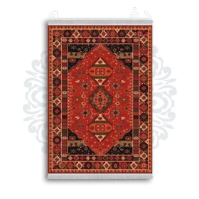 *جدید* فرشینه از جنس پارچه شانل مخمل ترک طرح فانتزی برند دفه کد 1813