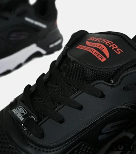 کفش کتانی مردانه مشکی سفید SKECHERS water repellent