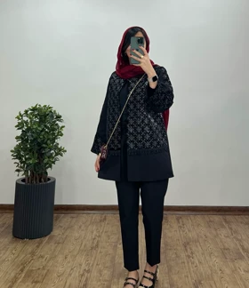 مانتو مجلسی سوزندوزی آیسل