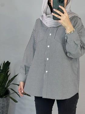 مانتو راه راه سنجاقک(ایراد دار)