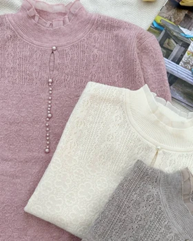 پلیور بافت طرح برجسته 4 رنگ مدل 2 کد 5229