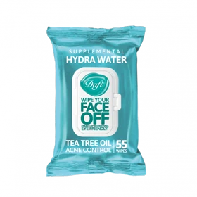 دستمال مرطوب درب‌دار دافی مدل HYDRA WATER مناسب انواع پوست بسته 55 عددی