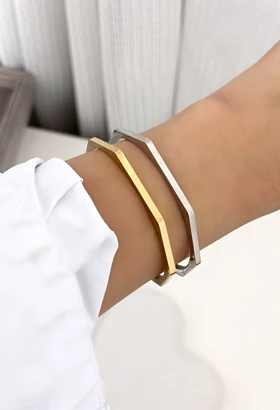 بنگل زنانه منحنی استیل 837