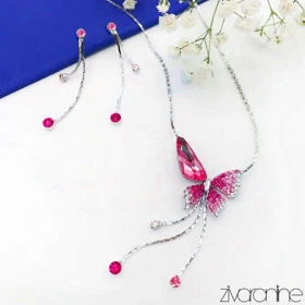 نیم ست پروانه سواروسکی 10268