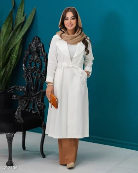 مانتو بلند مدل بهارناز کد 2177