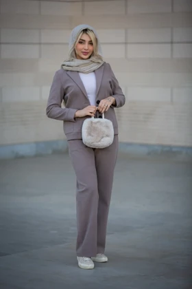 کت زنانه یقه E اسپرت لامر (کالباسی)