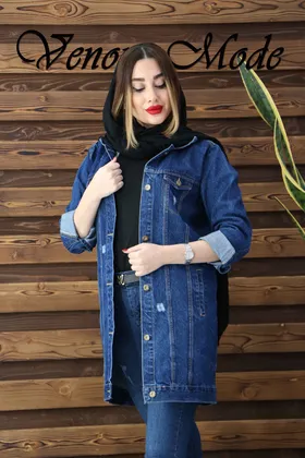 کت جین آبی کاربنی DEFACTO