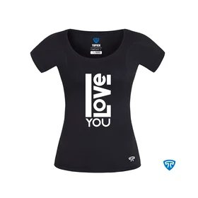تاپیک تیشرت آستین کوتاه tshirt-love-black