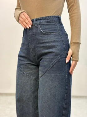 شلوار جین بالنی سورمه ای 3869