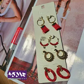 پک گوشواره قرمز