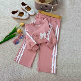 بلوزشلوار دخترانه شیک طرح پاپیونی 10 تا12 سال