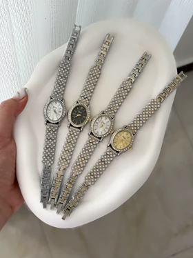 ساعت زنانه طرح نقره نگینی 942