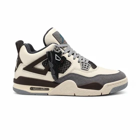 کفش و کتانی مردانه ساق‌دار مدل جردن NIKE AIR JORDAN 4 رنگ کرم کد 2396