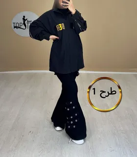 مانتو آستین زیپ خور کد : 7406