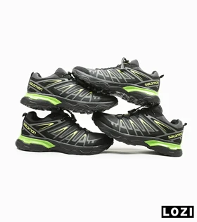 کفش کتانی مشکی سبز سالومون Salomon X ULTRA