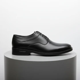 کفش رسمی بندی مردانه مدل sahand-مشکی