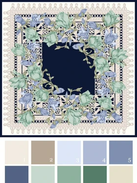 روسری ابریشم مارکا