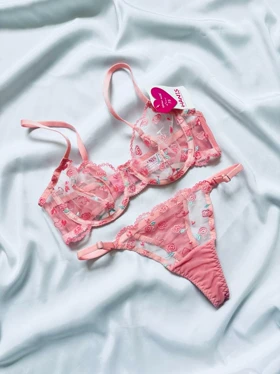 ست تورگاز گل رز صورتی هانیس