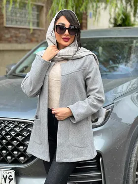 پالتو کتی جلو برش‌دار