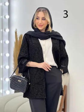 مانتو فکورا آستین پر