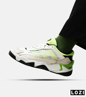 کفش کتانی مردانه سفید سبز ADIDAS niteball 2.0