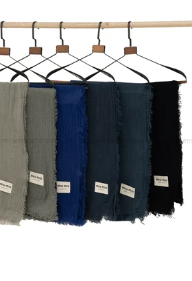 شال موهری ساده رنگی کد1004510