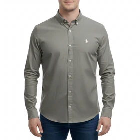 پیراهن آستین بلند ساده مردانه مدل 61029143