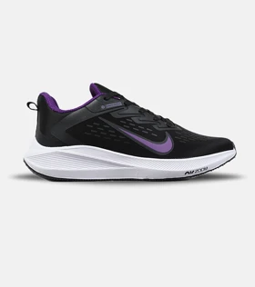 کتانی نایک Air Zoom مشکی بنفش مدل 9254 کفش اسپرت مردانه و زنانه