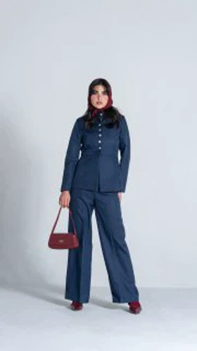 ست کت شلوار Night blue دوحالته