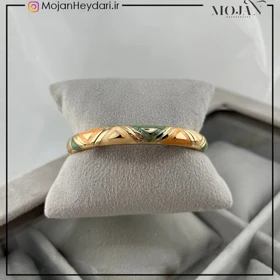 دستبند زنانه بنگل با طرح میناکاری شیک و ظریف کد bg10004