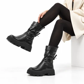 کفش نیم بوت زنانه استرج بندی مدل 0117_Boots