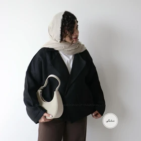 کت پشمی مدل اسپرسو (مشکی)