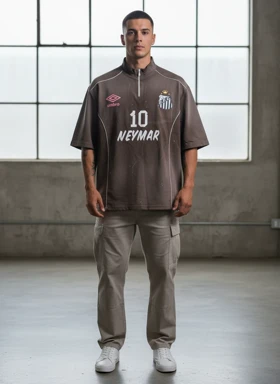 کیت باشگاهی نیمار موکا قهوه ای کیفیت لوکس * پارچه ماکان پنبه گرم بالا