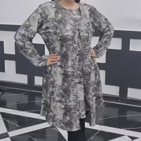 تونیک زنانه دو تیکه کریشه
