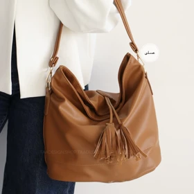 کیف زنانه بزرگ مدل نیلوت (عسلی)