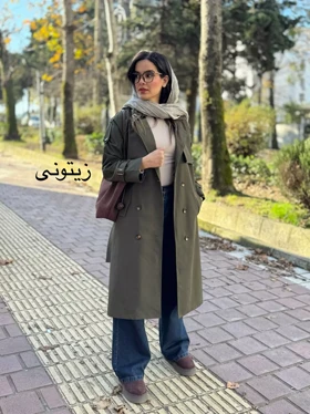 ترنچ کت بارانی آستردار شیدا