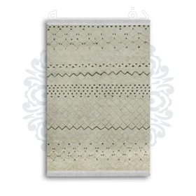 *جدید* فرشینه از جنس پارچه شانل مخمل ترک طرح فانتزی برند دفه کد 1620