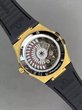 ساعت مچی امگا کانستلیشن قاب طلایی صفحه سفید Omega Constellation