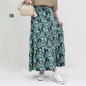 دامن زنانه طرحدار طبقه‌ای