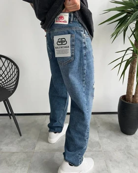 شلوار بگ استایل کثیفشور اسیدپاش Balenciaga