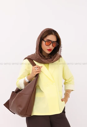 کت لینن آستین آستر دار