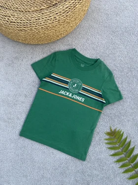تیشرت سبز طرح Jack & Jones
