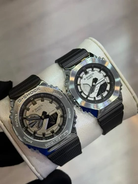 ساعت زنانه جی شاک GM-S2100 قاب استیل صفحه سیلور