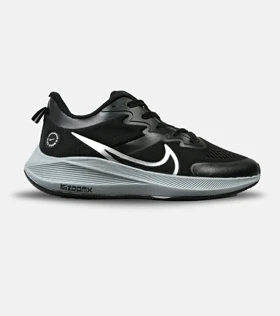 کفش کتانی مردانه مشکی طوسی NIKE AIR zoomx