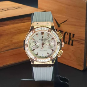 ساعت مچی زنانه هابلوت HUBLOT A919G با 3 موتور فعال کرنوگراف کد 1