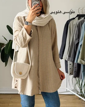 مانتو لینن بغل دگمه 3