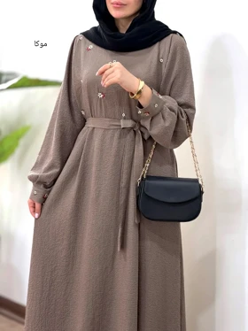 پیراهن مانتویی گلدوزی سوفیا